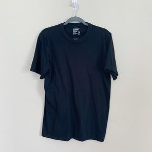 Jockey Mens Black Short Sleeve Classic Crew Neck T-shirt (Size Medium)